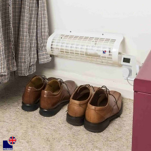 Morris 2ft Tube Heater with a Guard and a Digital Thermostat Set