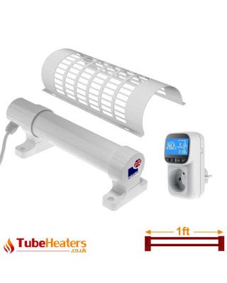 Morris 1ft Tube Heater with a Guard and a Digital Thermostat Set