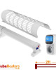 Morris 2ft Tube Heater with a Guard and a Digital Thermostat Set